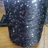 PET Sequin Thread For Knitting pet sequin thread with back glue 2 3 5 7 MM, with distance of 4.5cm