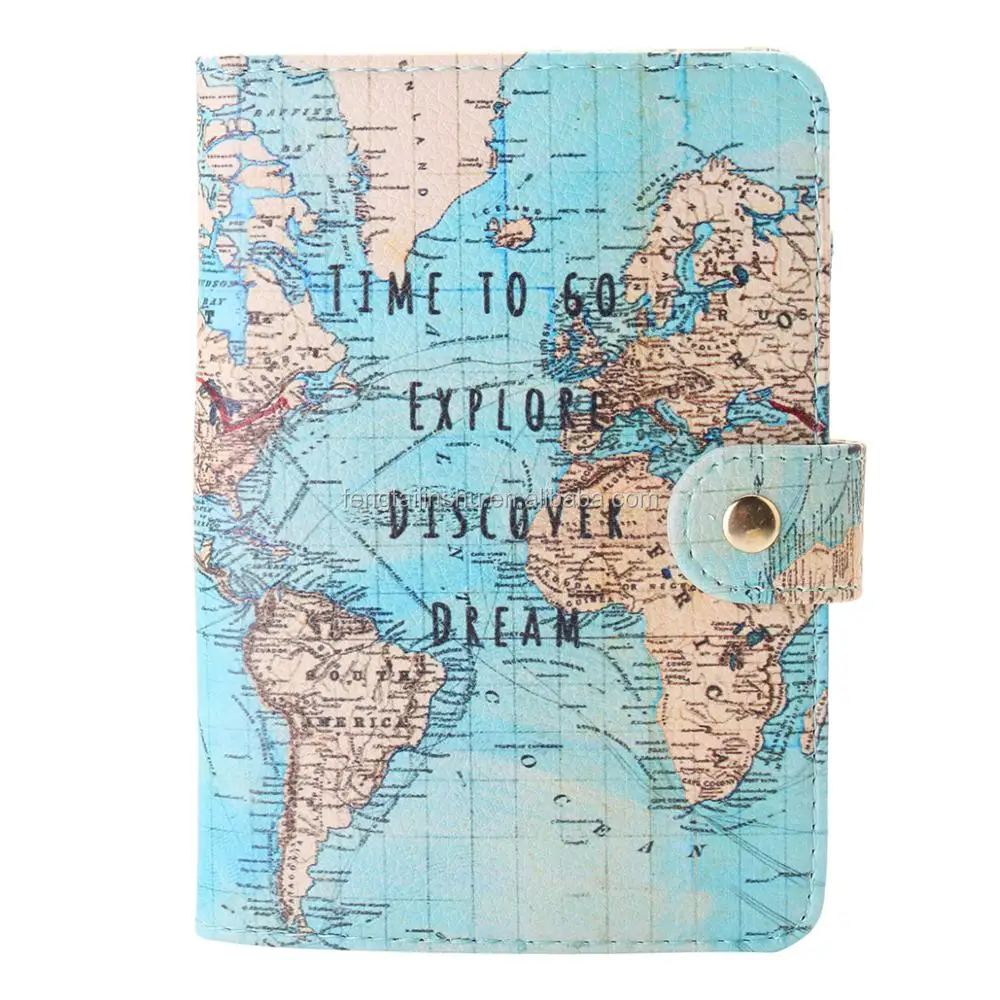 Travel Pu Leather Passport Organizer Holder Card Case Protector Cover
