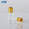 Mini 8 Corners Octagon 3ml 6ml 9ml 12ml Refillable Eye Roll on Bottle with Gold Cap