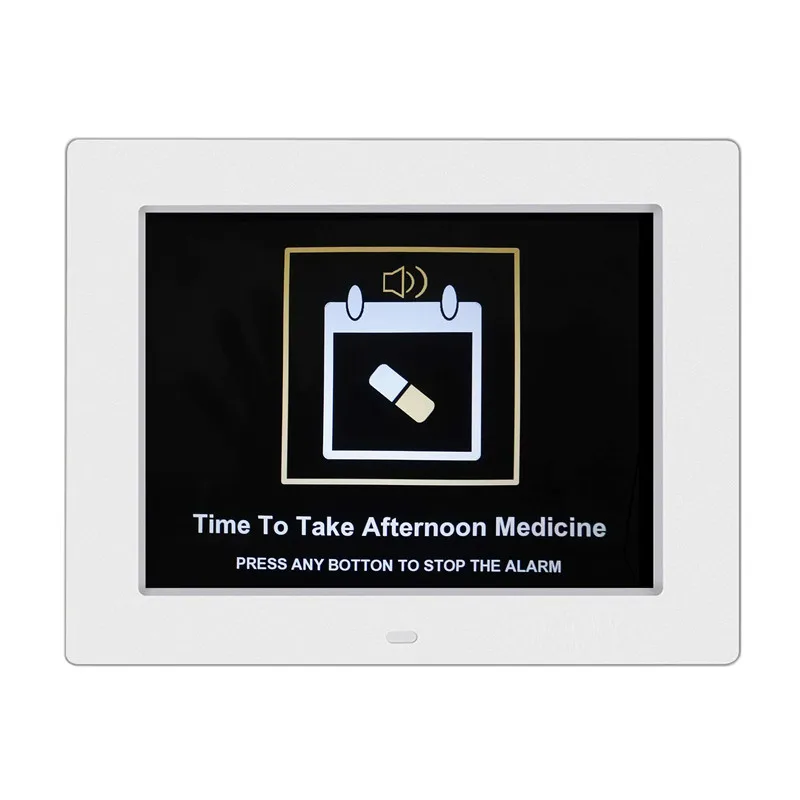 Dementia Day Alarm Clock Easy To Read 8" Digital Calendar Alarm Day