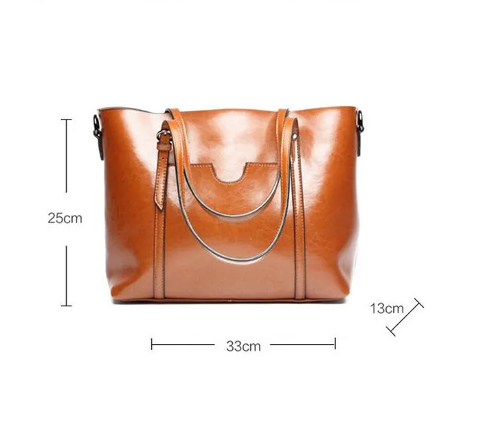 2017 Wholesale fashion women genuine leather shoulder handbag leather bags for lady