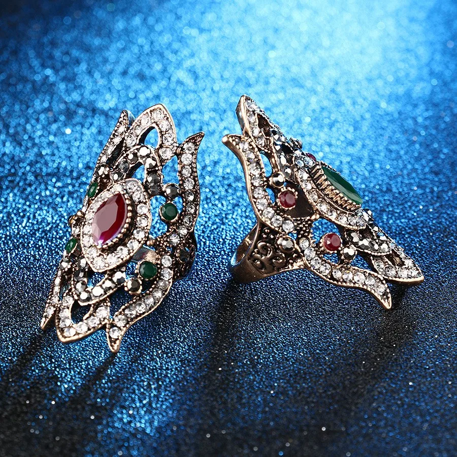 Vintage Green Crystal Ottoman Hands Ring Turkish Jewellry Buy Turkish