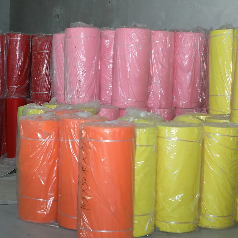 color customizable thick 5mm polyester felt fabric rolls press