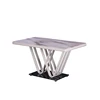 arabic style luxury elegant dining room restaurant cheap mdf rustic tempered glass top dining tables