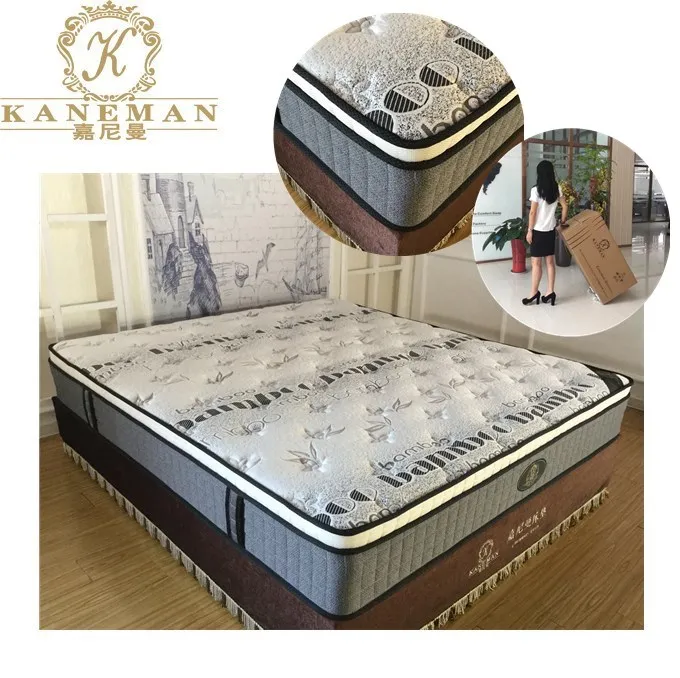 Wholesale King Size Pocket Spring Mattress Flat Compressed