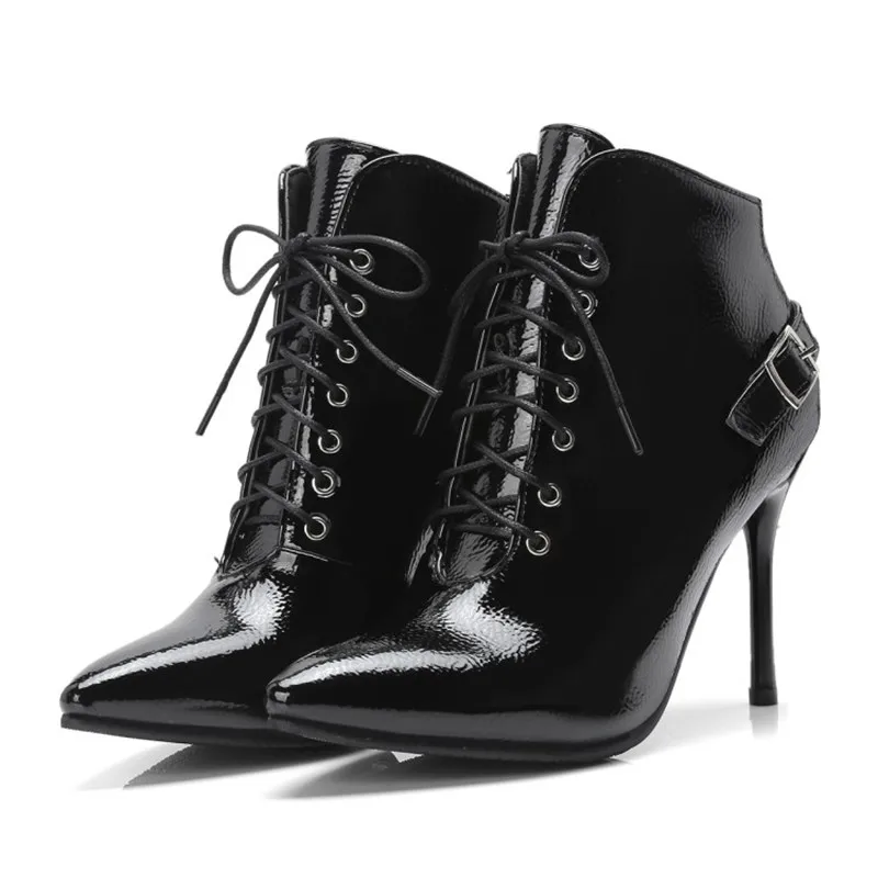 black thin high heels
