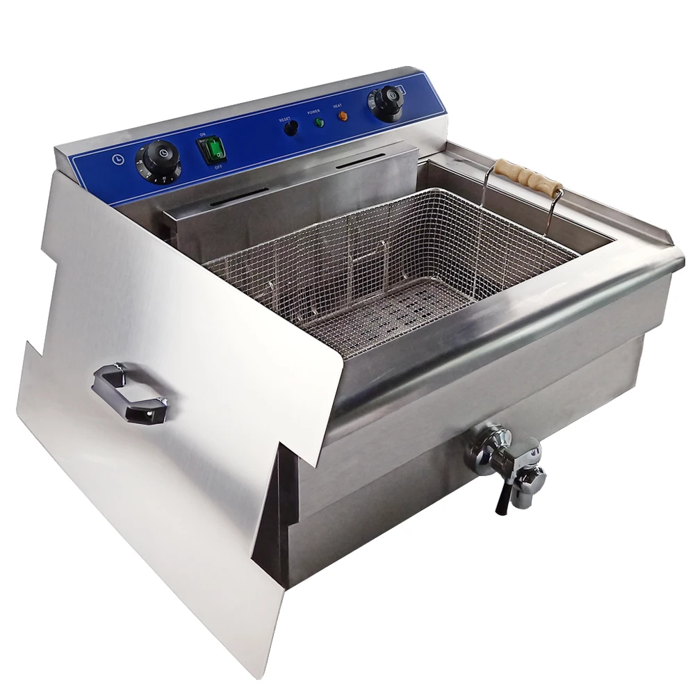 30l Deep Fryer/ Dual Temperature Control Setting For Large Capacity