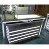Titanium alloy frame glass showcase for collectible objects/ Toys display showcase/ Glass display showcase for collections