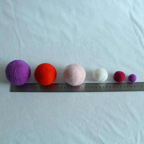 Wholesale Handmade Colorful Wool Felt Dryer Balls 2cm Buy High Quality Colorful Wool Felt