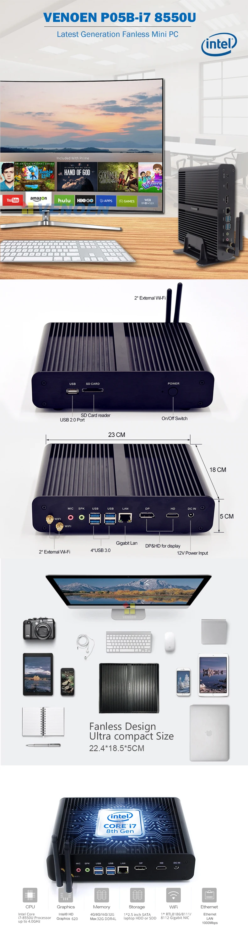 mini pc i7 8th gen
