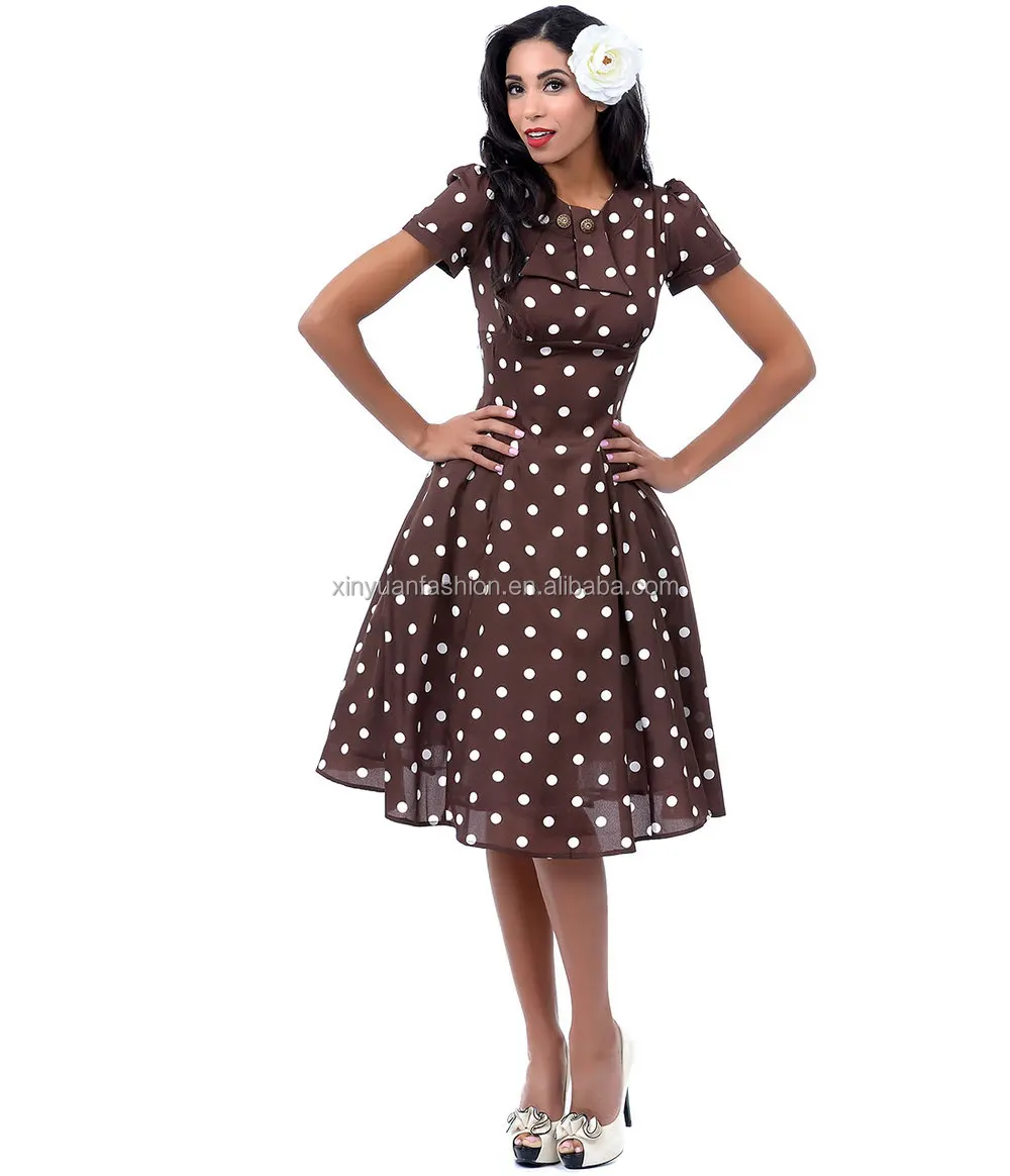 polka dot gown designs