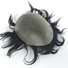 Human Hair Hairpieces Lace Thin PU Replacement System Human Hair Men Toupees