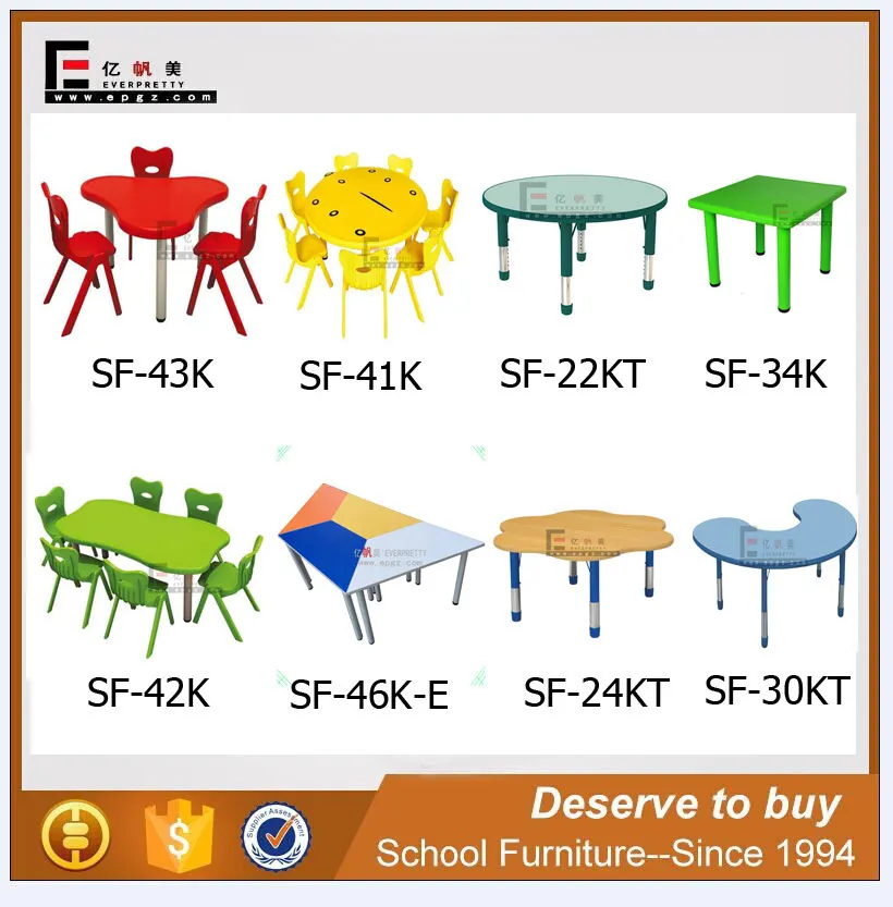 New Preschool Furniture Kids Table And Chair Set For Sri Lanka