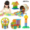 With Instructions 400 Pcs 3D Puzzle Jigsaw Plastic Snowflake Building Blocks Building Model Puzzle Educational Toys
