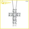 wholesale cross pendant setting 5a lab diamond liwan district silver jewelry