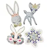 wholesale sequins rabbit sew on applique embroidery patch