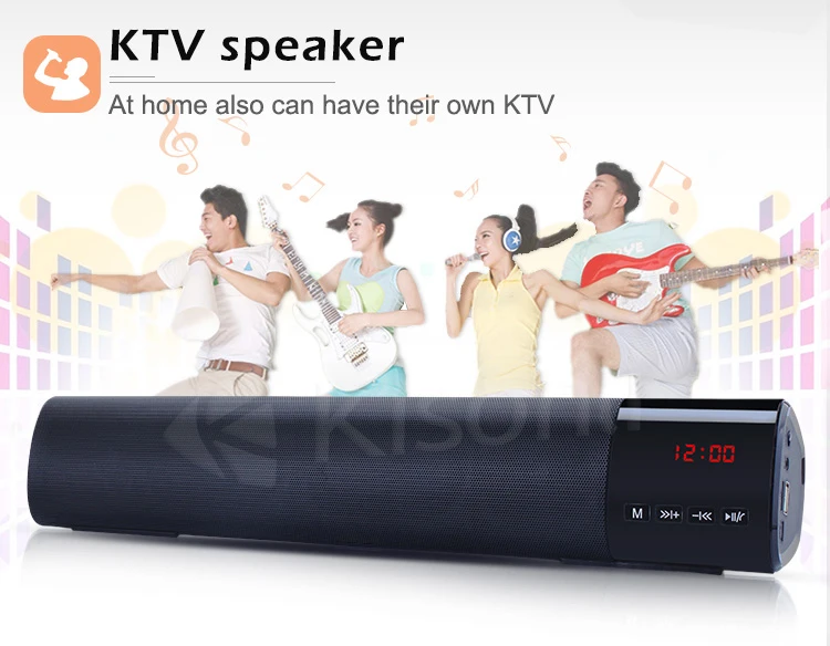 Multifunctional Wireless Speaker, LED Clock Alarm Screen Display Mobile Speaker Portable Speaker With FM Radio