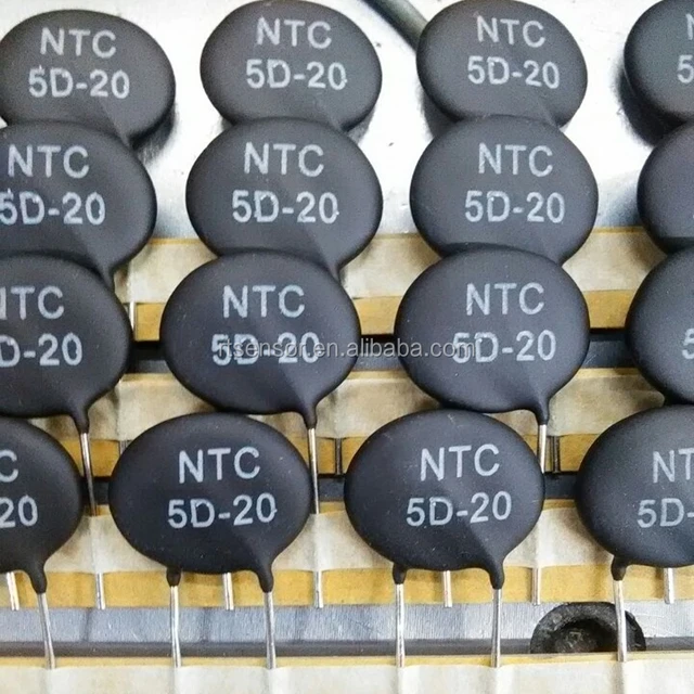 20PCS NTC Power Thermistor 5D-7 5 Ohm Resistenza termica 20% 