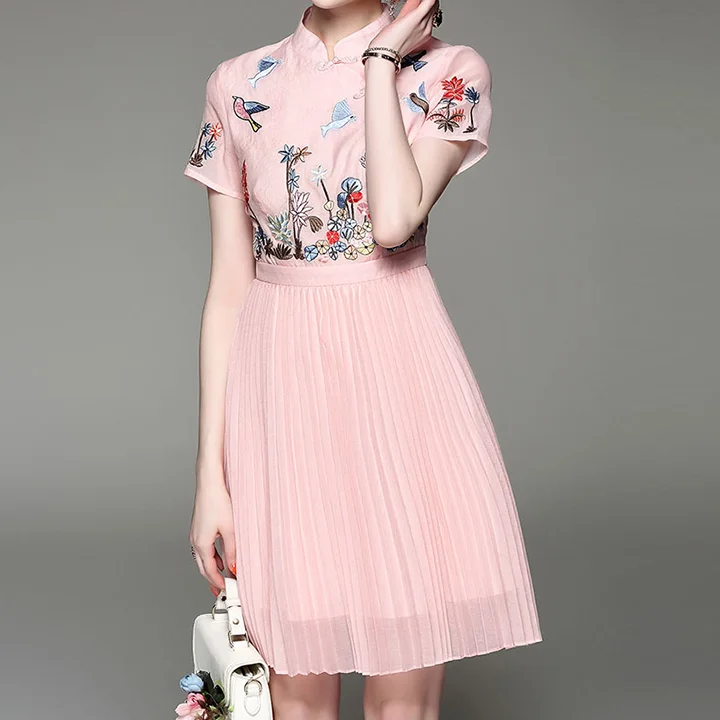 Pleated dress designs Clearance