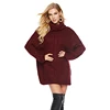 Wholesale Turtleneck Loose Fit Knit Sweater Pullover Top Long Women Sweater Solid Color