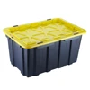 Stackable heavy duty tucker plastics storage bins