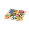 Modern Design EN71 Certified wooden 3d diy science toy Gears Puzzle