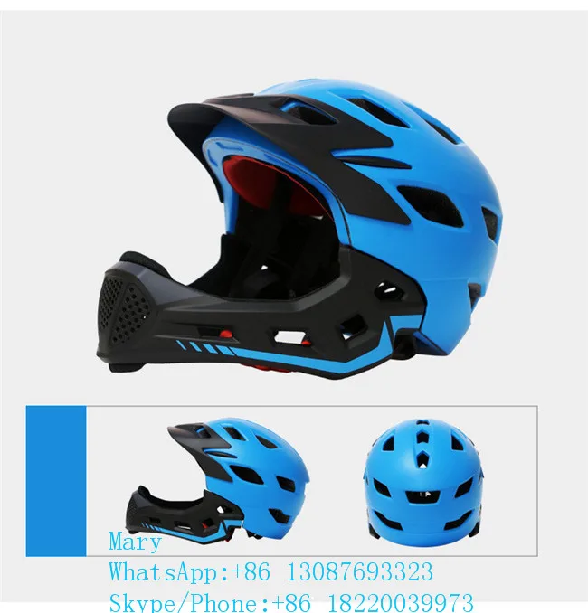 child helmet with chin guard
