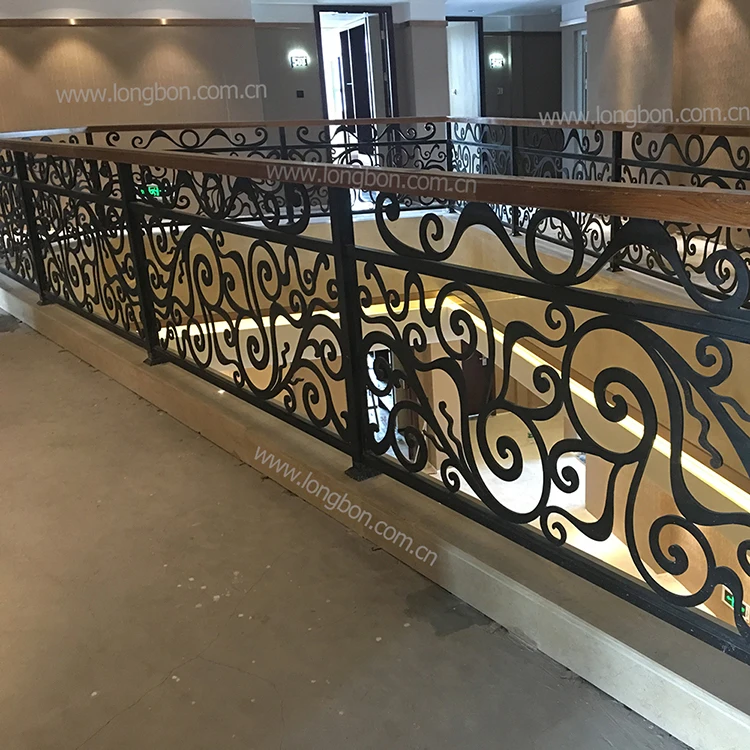 Custom Wrought Iron Stair Railing Designs In Guangzhou Custom Wrought Iron Stair Railing