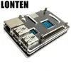 Lonten Latest Raspberry Pi 3 Model B Black Case Cover Shell Enclosure Box Transparent double color