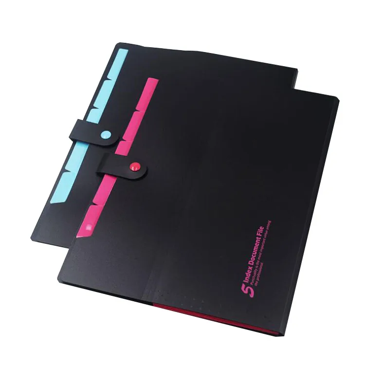 black poly file folders