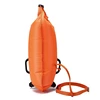 open water safety swim buoy bag in the sea