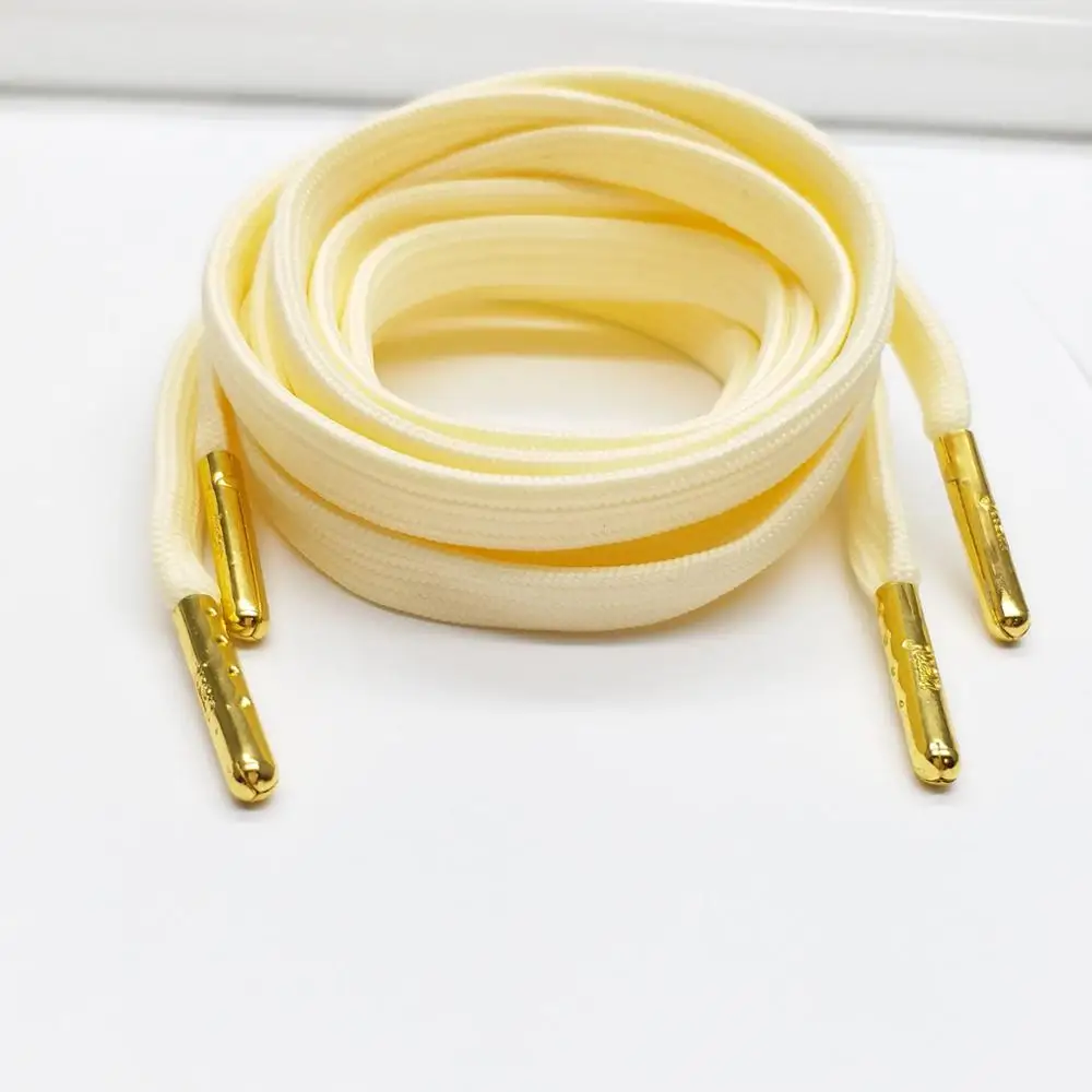 cream flat shoe laces