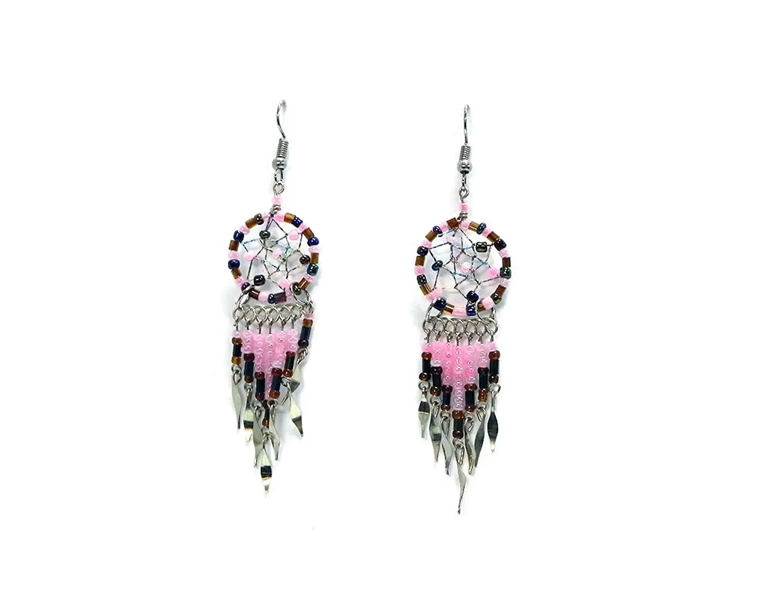Patterns For Seed Bead Earrings Find Seed Bead Dream Catcher Long Beaded Dangle Earrings