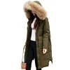 4xl 5xl Female Turkey Hooded Real Fox Fur Trim Raccoon Thick Down Coat Winter
