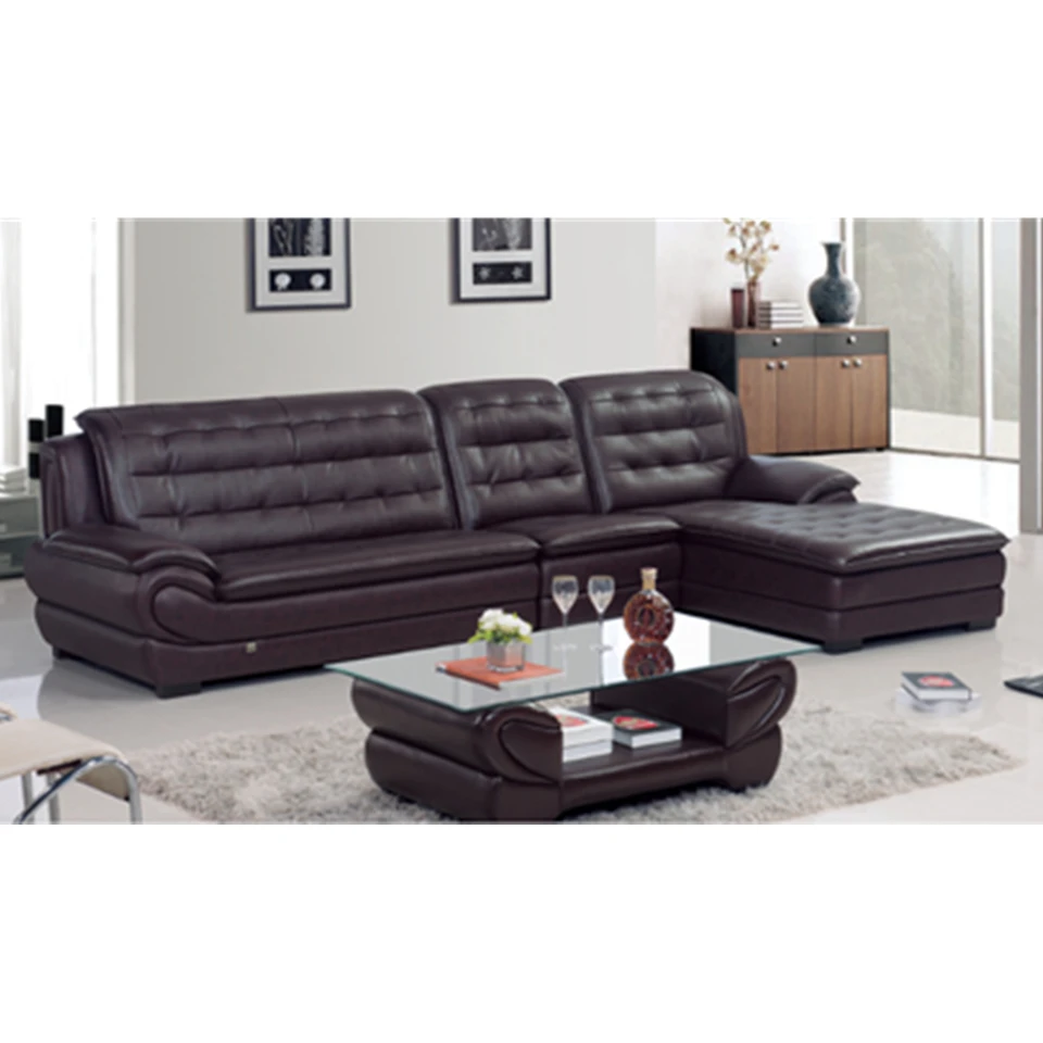 6830 Foshan Shunde Furniture Sofa Italy Modern Style Sectional Leather For Living Room