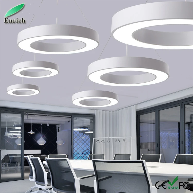 Ring Led Modern Pendant Light Three Ring Chandelier Modern Round Led ...