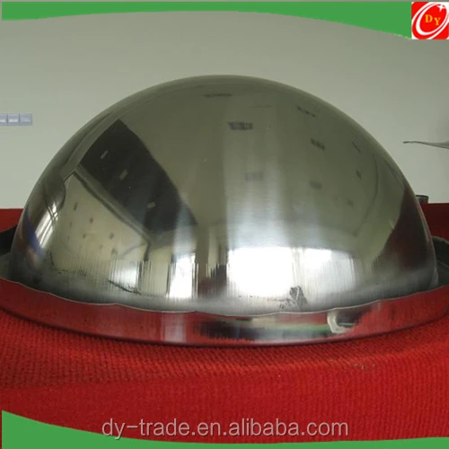 ODM Shiny Mirror Polished Half Metal Sphere/Stainless Steel 8K Finish Hemisphere/China Supplier