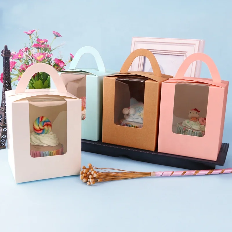 4 Inch Wholesale Bakery Boxes Red Individual Cupcake Boxes Buy