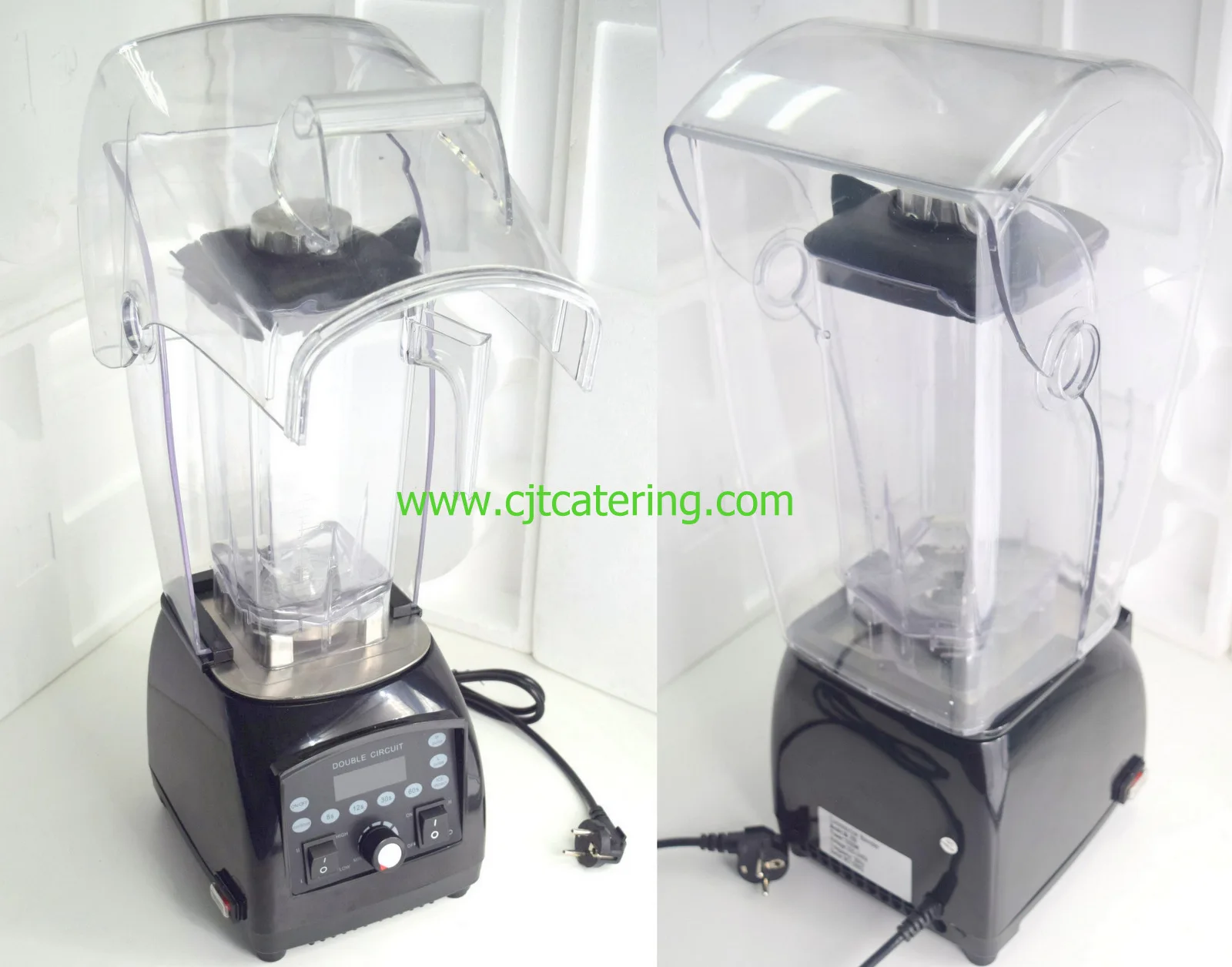 Professional Commercial Blender,2l Stepless Speed Blender With Sound