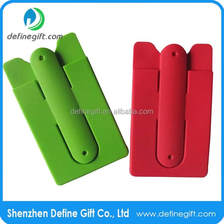 Wholesale good quality 3M Sticker Silicone Smart Wallet Multiple Mobile Phone Holder