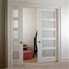 Curved soundproof sliding lock pocket glass door with hardware