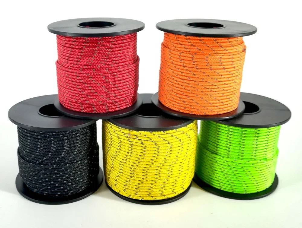 Customized 2mm Pp/polyester/nylon Reflective Rope for Outdoor Tent ...