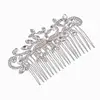 YWMT 2019 Latest Wholesale Crystal Leaf Bridle Hair Disk Wedding Hair Accessories For Women