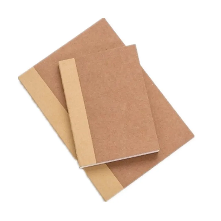 Paper Notebook Manufacturer A4 A5 A6 Kraft Lay Flat Book With Blank White Pages