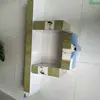 Insulated metal roofroof material smoke proof rock wool sandwich panel