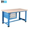 newest oem custom metal work bench with drawers, lights and sockets