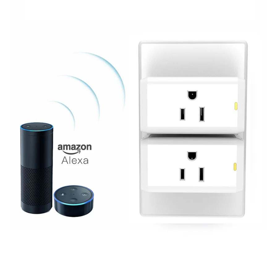 Support ODM OEM Works with google assistant wireless wifi smart plug socket US