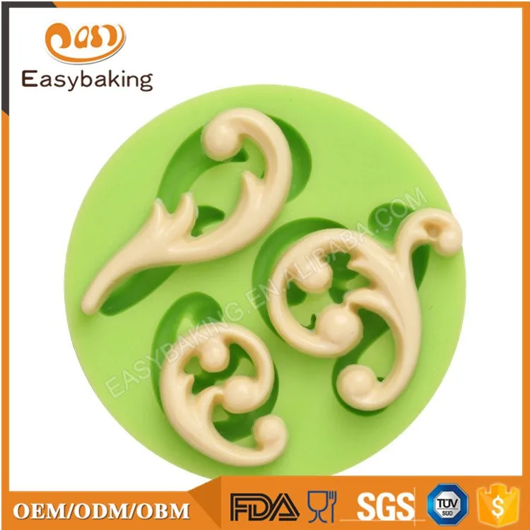 ES-5040 Baroque Fondant Mould Silicone Molds for Cake Decorating