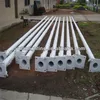 Q235 3m-35m lighting pole installation procedure /light pole flag holders/ street light poles