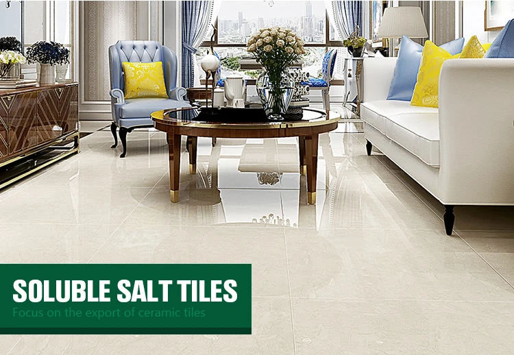 Foshan Sitting Room Smooth Decorative ceramic floor tiles 300x300 unglazed beige polished weight porcelain tile